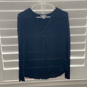 Navy blue blouse
